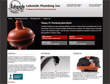 Tablet Screenshot of lakesideplumbingfl.com
